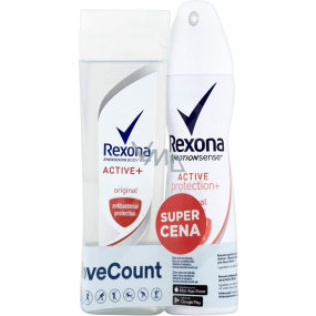 Rexona Active sprchový gél 250 ml + Active Protection Original antiperspirant sprej 150 ml, kozmetická sada pre ženy