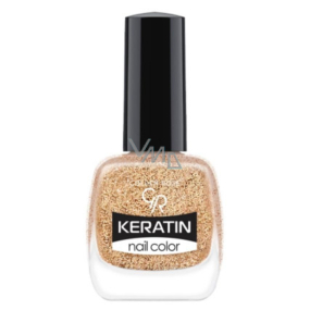 Golden Rose Keratin Nail Color Glitter lak na nechty 407 10,5 ml