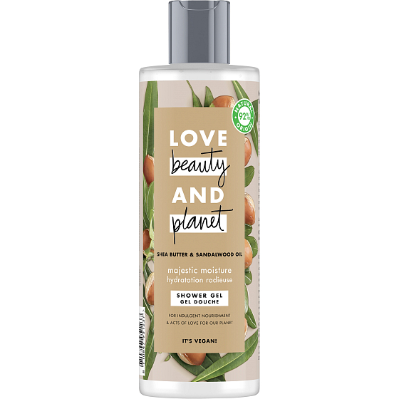Love Beauty & Planet Sprchový gél s bambuckým maslom a santalovým drevom 400 ml