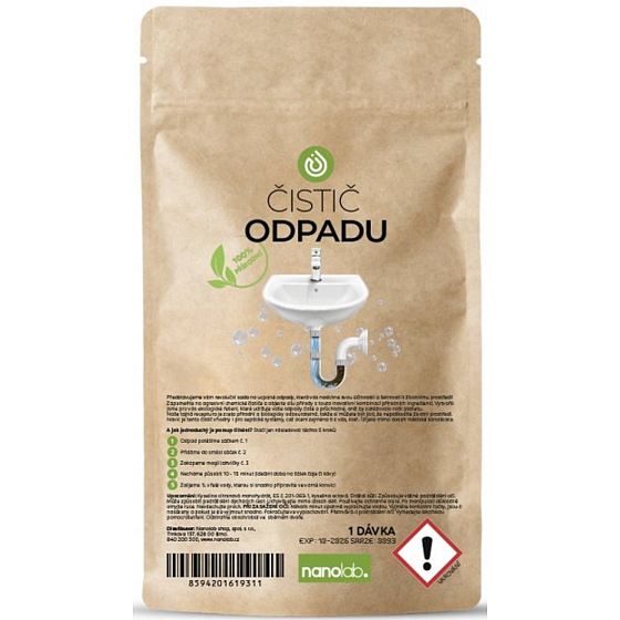 Nanolab Prírodný čistič upchatého odpadu 1 dávka
