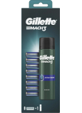 Gél na holenie Gillette Mach3 Extra Comfort 200 ml + 8 náhradných hlavíc pre mužov