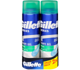 Gillette Series Sensitive Aloe Vera gél na holenie pre mužov 2 x 200 ml, duopack