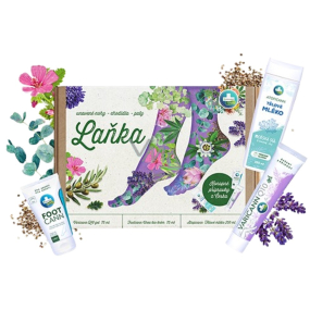 Annabis Laňka Varicann Q10 konopný gél 75 ml + Footcann Urea bio konopný krém 75 ml + Atopicann telové konopné mlieko 250 ml, kozmetická sada