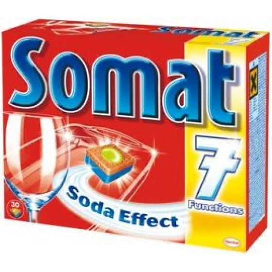 Somat Soda Effect 7 tablety do umývačky riadu 30 tabliet