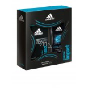 Adidas Fresh Impact toaletná voda 100 ml + sprchový gél 250 ml, darčeková sada