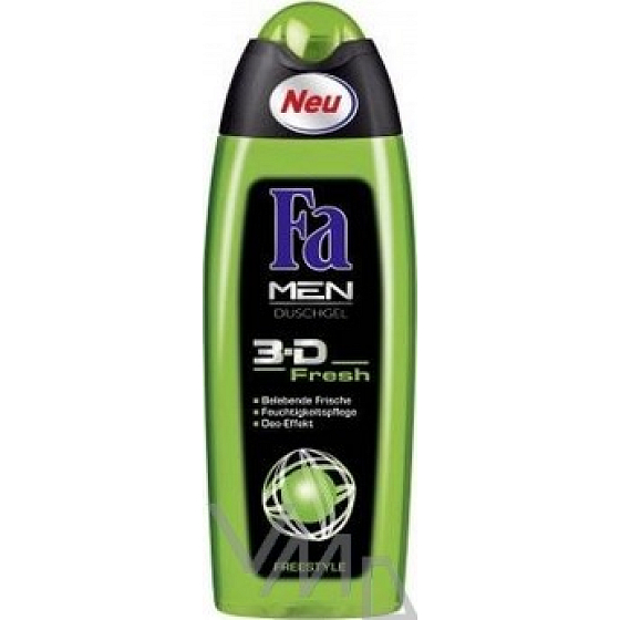Fa Men 3D Freestyle sprchový gél pre mužov 250 ml