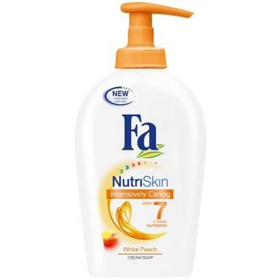 Fa NutriSkin Intensively Caring White Peach Broskyňa tekuté mydlo dávkovač 300 ml