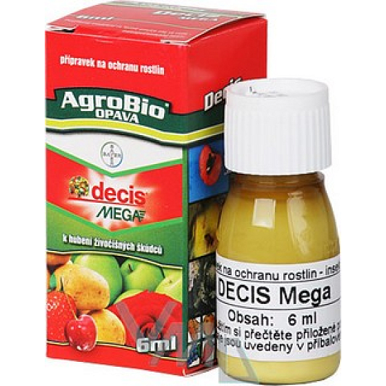 AgroBio Decis Mega prípravok na ochranu rastlín na hubenie živočíšnych škodcov 6 ml