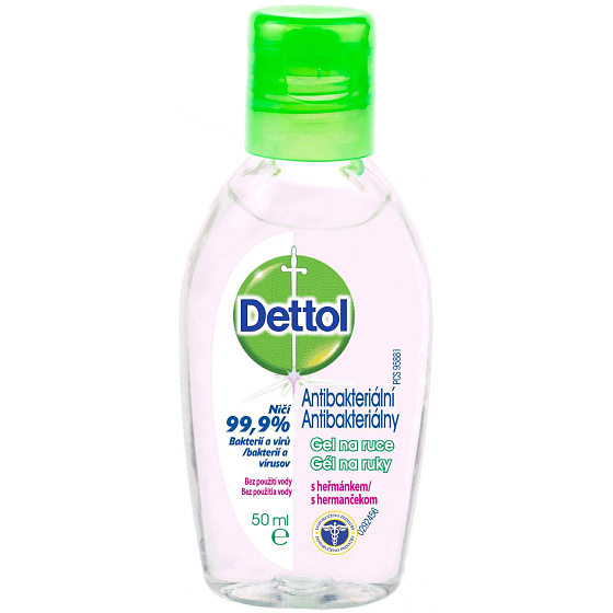 Dettol Antibakteriálny gél na ruky s harmančekom 50 ml