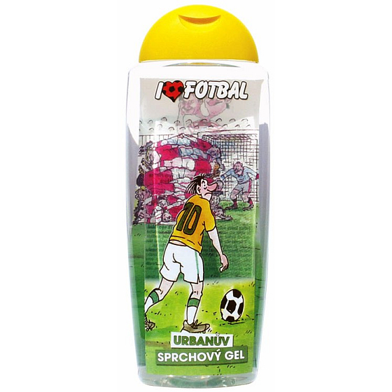 Bohemia Gifts Urbanova kozmetika Futbal Hlavička ako hlavička sprchový gél 300 ml