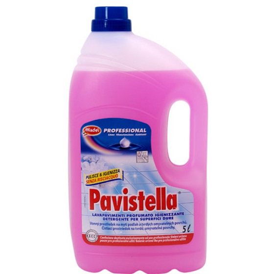 PAVISTELLA s vôňou ruže na umývanie a leštenie tvrdých umývateľných povrchov 5 l