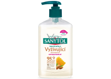Sanytol Vyživujúce Mandľové mlieko & Materská kašička dezinfekčné mydlo, 250 ml s dávkovačom