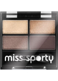 Miss Sporty Studio Colour Quattro očné tiene 403 Smoky Brown Eyes 3,2 g
