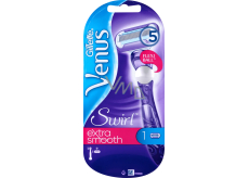 Gillette Venus Swirl Extra Smooth holiaci strojček s 5 čepieľkami 1 kus, pre ženy