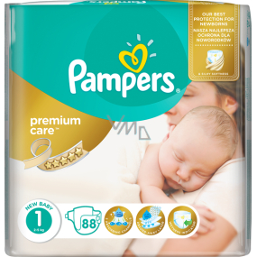 Pampers Premium Care 1 New Baby 2-5 kg plienkové nohavičky 88 kusov