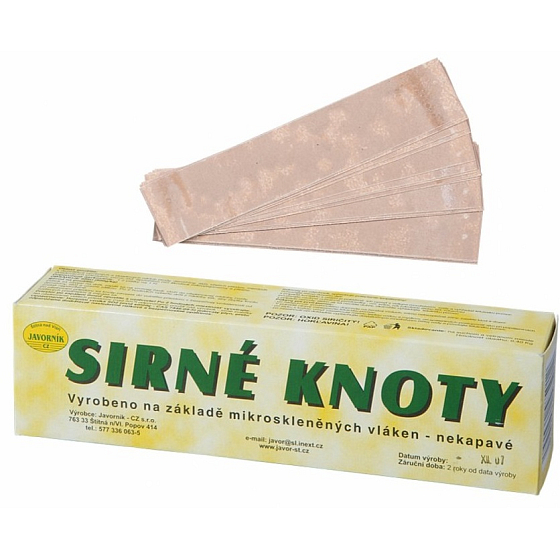 Sírové knôty na dezinfekciu nádob, pivníc 0,4 kg