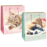 Ditipo Darčeková papierová taška 18 x 10 x 22,7 cm mačička, psík