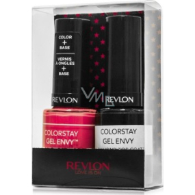 Revlon Colorstay Gel Envy Longwear lak na nechty 130 Pocket Aces 11,7 ml + lak na nechty 010 Diamond Top Coat 11,7 ml, kozmetická sada