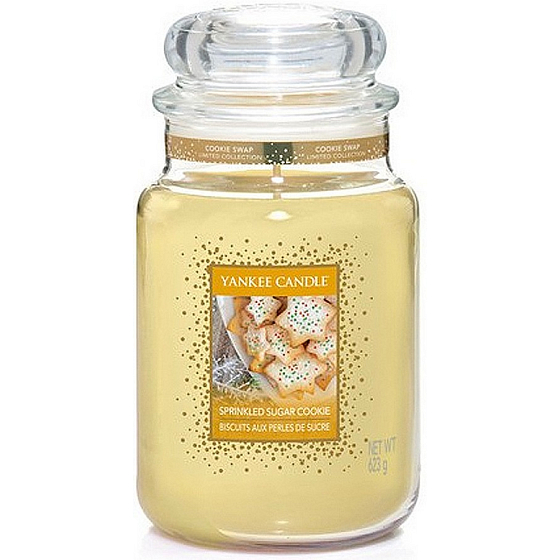 Yankee Candle Sprinkled Sugar Cookie - pocukrované sušienky vonná sviečka Classic veľká sklo 623 g