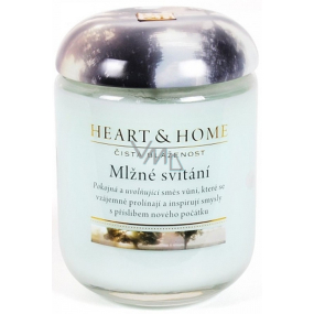 Heart & Home hmlovej svitania Sójová vonná sviečka veľká horí až 70 hodín 310 g