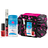 Dermacol Sexy Look Eye Make-up Remover odličovač očí 120 ml + 16H Lip Colour dlhotrvajúca farba na pery 03 3 ml a 4,1 ml + 5 Day Stay lak na nechty 21 Monroe Red 11 ml + etue Pompadour, kozmetická sada