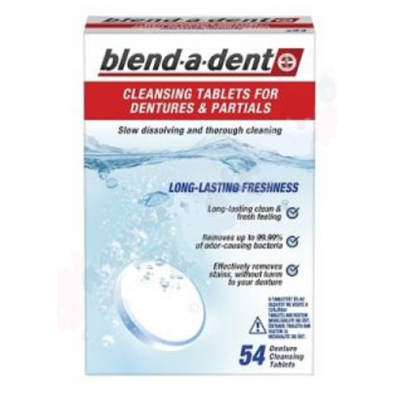 Blend-a-dent Fresh čistiace tablety na zubné náhrady 54 kusov