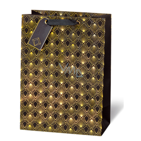 BSB Luxusná darčeková papierová taška 36 x 26 x 14 cm Art Deco LDT 412 - A4