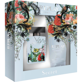 Replay Signature Secret Woman toaletná voda pre ženy 30 ml + telové mlieko 100 ml, darčeková sada