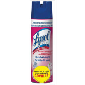 Lysol Vôňa kvetov Dezinfekčný sprej na viac ako 100 povrchov 400 ml