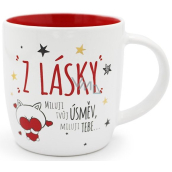 Nekupto Darčekové centrum Keramický hrnček Z lásky 300 ml