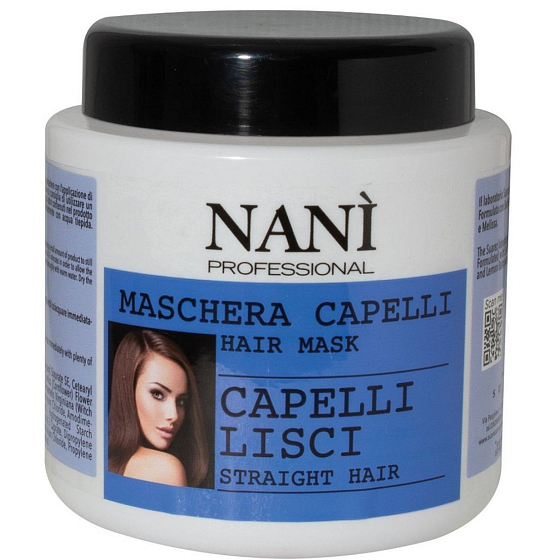 Naní Professional Milano vyživujúca a hydratačná maska pre všetky typy vlasov 500 ml