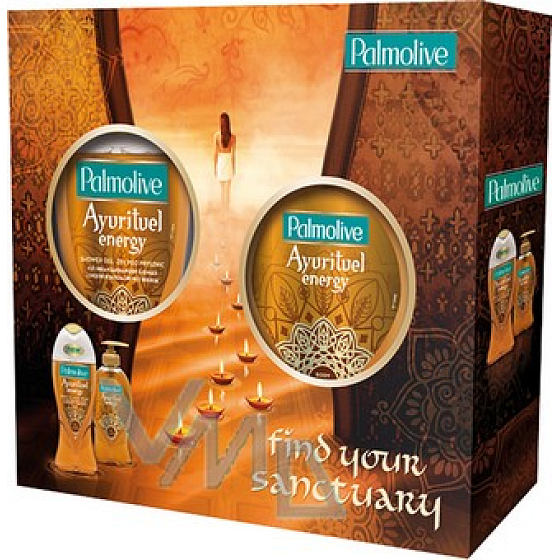 Palmolive Ayurituel Energy sprchový gél 250 ml + tekuté mydlo 250 ml, kozmetická sada