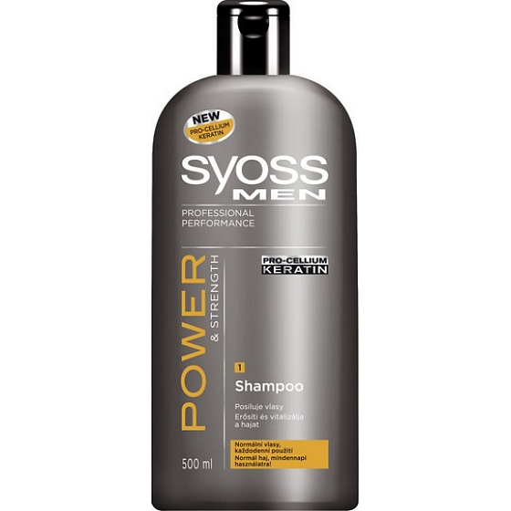 Syoss Men Power & Strength pre každý deň šampón na vlasy 500 ml