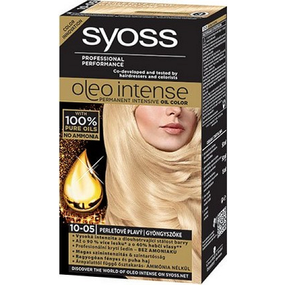 Syoss Oleo Intense Colorbarva na vlasy bez amoniaku 10-05 perleťovo plavý