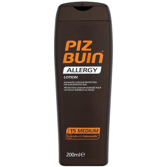 Piz Buin Allergy SPF15 mlieko na opaľovanie 200 ml