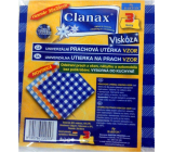 Clanax Univerzálna prachová utierka viskóza netkaná 35 x 35 cm 3 kusy