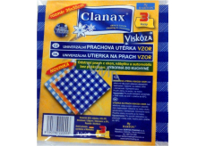 Clanax Univerzálna prachová utierka viskóza netkaná 35 x 35 cm 3 kusy