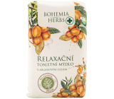 Bohemia Gifts Arganový olej s glycerínom relaxačné jemné toaletné mydlo 100 g