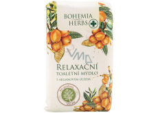 Bohemia Gifts Arganový olej s glycerínom relaxačné jemné toaletné mydlo 100 g
