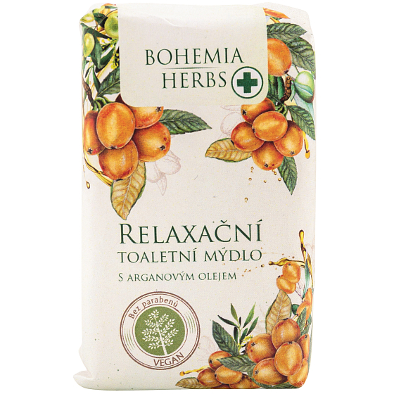 Bohemia Gifts Arganový olej s glycerínom relaxačné jemné toaletné mydlo 100 g