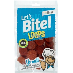 Brit Lets Bite Kuracie chipsy maškrta pre psov 80 g