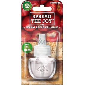 Air Wick Spread The Joy Warm Apple Crumble - Čerstvo upečený jablkový koláč elektrický osviežovač náhradná náplň 19 ml