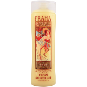Bohemia Gifts Alfons Mucha Med a obilia sprchový gél 200 ml