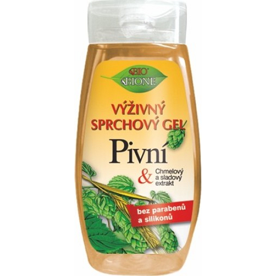 Bione Cosmetics Pivný výživný sprchový gél pre všetky typy pokožky 250 ml