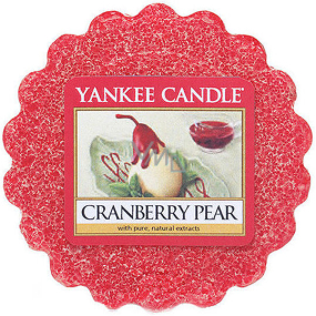 Yankee Candle Cranberry Pear - Brusnica a hruška vonný vosk do aromalampy 22 g