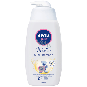 Nivea Baby Micelárny jemný šampón na vlasy dávkovač 500 ml