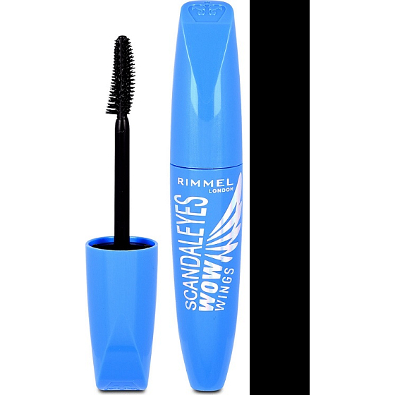 Rimmel London Scandaleyes Wow Wings riasenka objemová vodeodolná 001 Black 12 ml