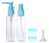 Cestovná sada nádobiek v plastovom obale 2 x 25 ml + 2 nádobky