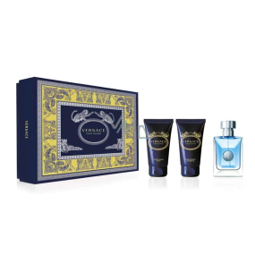 Versace pour Homme toaletná voda 50 ml + balzam po holení 50 ml + sprchový gél 50 ml, darčeková sada