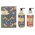 Heathcote & Ivory Strawberry Thief umývací gél 300 ml + mlieko na ruky 300 ml, kozmetická sada